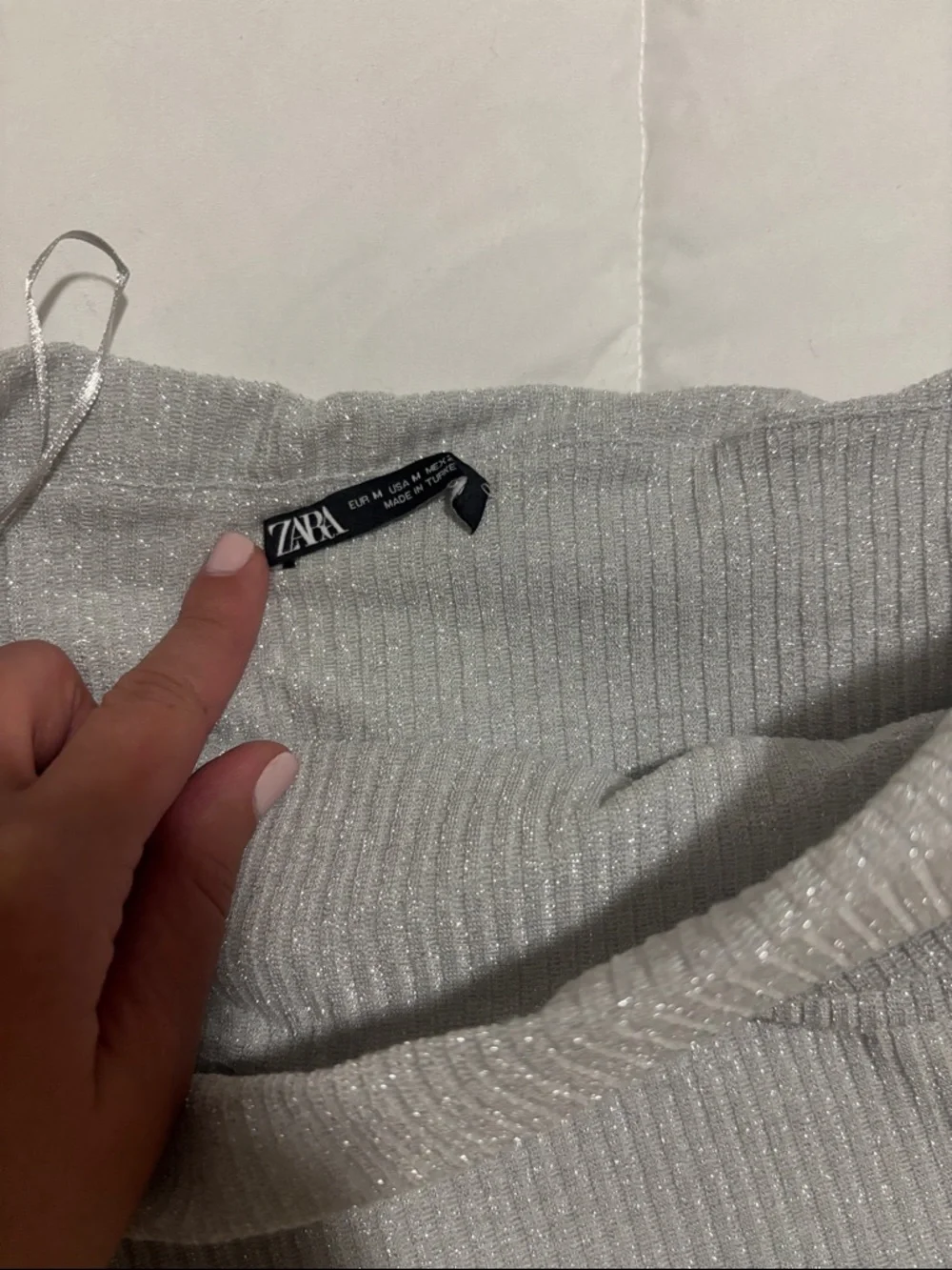 New Zara Silver Shimmer top - Picture 2 of 3